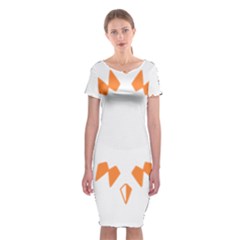 Abstract Boho Print T- Shirt Abstract Boho Print 2 Classic Short Sleeve Midi Dress