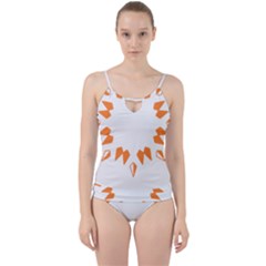 Abstract Boho Print T- Shirt Abstract Boho Print 2 Cut Out Top Tankini Set