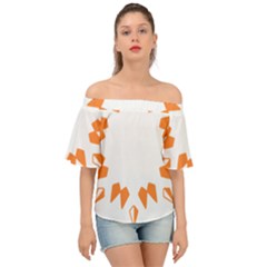 Abstract Boho Print T- Shirt Abstract Boho Print 2 Off Shoulder Short Sleeve Top by maxcute