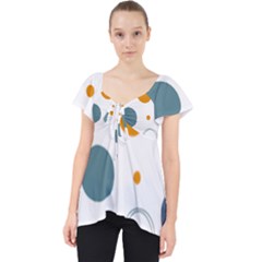 Abstract Circle Pastel Pattern T- Shirt Abstract Circle Pastel Pattern T- Shirt Lace Front Dolly Top by maxcute