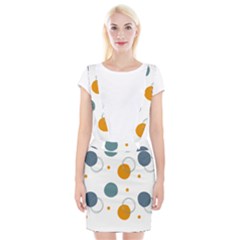 Abstract Circle Pastel Pattern T- Shirt Abstract Circle Pastel Pattern T- Shirt Braces Suspender Skirt by maxcute