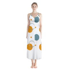 Abstract Circle Pastel Pattern T- Shirt Abstract Circle Pastel Pattern T- Shirt Button Up Chiffon Maxi Dress by maxcute