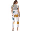 Abstract Circle Pastel Pattern T- Shirt Abstract Circle Pastel Pattern T- Shirt Women s Pinafore Overalls Jumpsuit View4