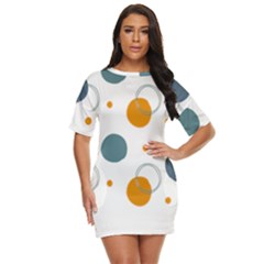 Abstract Circle Pastel Pattern T- Shirt Abstract Circle Pastel Pattern T- Shirt Just Threw It On Dress by maxcute