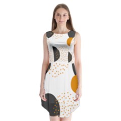 Abstract Circle Pattern T- Shirt Abstract Circle Pattern 3 Sleeveless Chiffon Dress   by maxcute