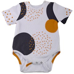 Abstract Circle Pattern T- Shirt Abstract Circle Pattern 3 Baby Short Sleeve Bodysuit by maxcute