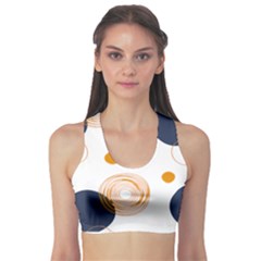 Abstract Circle Pattern T- Shirt Abstract Circle Pattern T- Shirt Sports Bra by maxcute