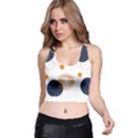 Abstract Circle Pattern T- Shirt Abstract Circle Pattern T- Shirt Racer Back Crop Top View1