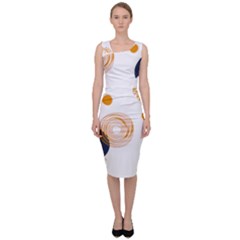 Abstract Circle Pattern T- Shirt Abstract Circle Pattern T- Shirt Sleeveless Pencil Dress by maxcute