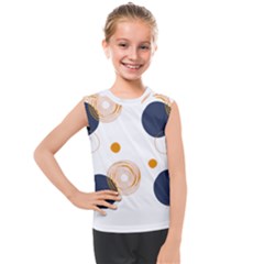 Abstract Circle Pattern T- Shirt Abstract Circle Pattern T- Shirt Kids  Mesh Tank Top by maxcute