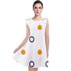 Abstract Dots And Circle Pattern T- Shirt Abstract Dots And Circle Pattern T- Shirt Tie Up Tunic Dress by maxcute