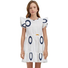 Abstract Dots And Circle Pattern T- Shirt Abstract Dots And Circle Pattern T- Shirt Kids  Winged Sleeve Dress by maxcute