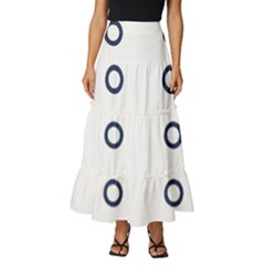 Abstract Dots And Circle Pattern T- Shirt Abstract Dots And Circle Pattern T- Shirt Tiered Ruffle Maxi Skirt by maxcute