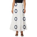 Abstract Dots And Circle Pattern T- Shirt Abstract Dots And Circle Pattern T- Shirt Tiered Ruffle Maxi Skirt View1