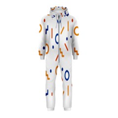 Abstract Dots And Line Pattern T- Shirt Abstract Dots And Line Pattern 4 Hooded Jumpsuit (kids) by maxcute