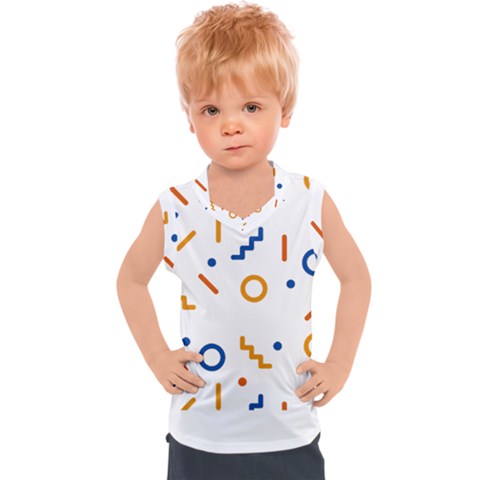 Abstract Dots And Line Pattern T- Shirt Abstract Dots And Line Pattern 4 Kids  Sport Tank Top by maxcute