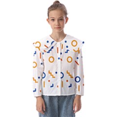 Abstract Dots And Line Pattern T- Shirt Abstract Dots And Line Pattern 4 Kids  Peter Pan Collar Blouse by maxcute