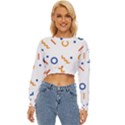 Abstract Dots And Line Pattern T- Shirt Abstract Dots And Line Pattern 4 Lightweight Long Sleeve Sweatshirt View1