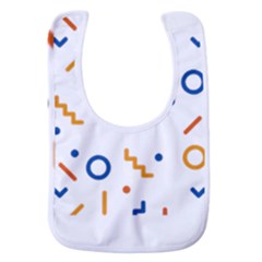 Abstract Dots And Line Pattern T- Shirt Abstract Dots And Line Pattern 4 Baby Bib by maxcute