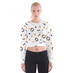 Abstract Dots And Line Pattern T- Shirt Abstract Dots And Line Pattern T- Shirt Cropped Sweatshirt by maxcute