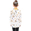 Abstract Dots And Line Pattern T- Shirt Abstract Dots And Line Pattern T- Shirt Kids  Double Breasted Button Coat View2