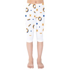 Abstract Dots And Line Pattern T- Shirt Abstract Dots And Line Pattern T- Shirt Kids  Capri Leggings  by maxcute