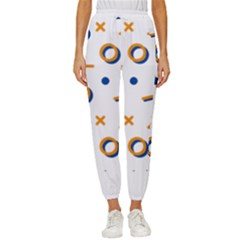 Abstract Dots And Line Pattern T- Shirt Abstract Dots And Line Pattern T- Shirt Cropped Drawstring Pants by maxcute