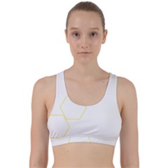 Abstract Hexagon Pattern T- Shirt Abstract Hexagon Pattern T- Shirt Back Weave Sports Bra by maxcute