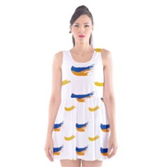 Abstract Paint Pattern T- Shirt Abstract Paint Pattern T- Shirt Scoop Neck Skater Dress by maxcute