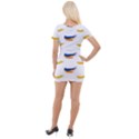 Abstract Paint Pattern T- Shirt Abstract Paint Pattern T- Shirt Short Sleeve Asymmetric Mini Dress View2