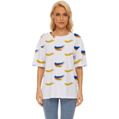 Abstract Paint Pattern T- Shirt Abstract Paint Pattern T- Shirt Oversized Basic Tee by maxcute