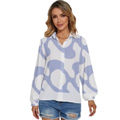 Abstract Pattern Beige Swirl T- Shirt Abstract Pattern Beige Swirl 2 Women s Long Sleeve Button Down Shirt