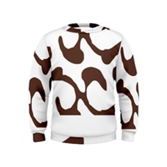 Abstract Pattern Beige Swirl T- Shirt Abstract Pattern Beige Swirl T- Shirt Kids  Sweatshirt