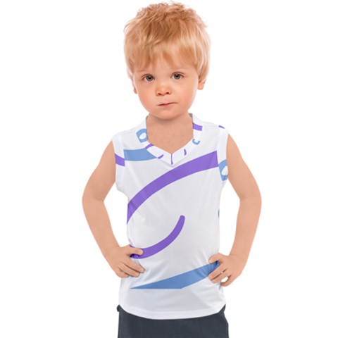 Abstract Pattern Blue And Gray T- Shirt Abstract Pattern Blue And Gray T- Shirt Kids  Sport Tank Top by maxcute