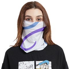 Abstract Pattern Blue And Gray T- Shirt Abstract Pattern Blue And Gray T- Shirt Face Covering Bandana (two Sides) by maxcute