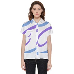 Abstract Pattern Blue And Gray T- Shirt Abstract Pattern Blue And Gray T- Shirt Short Sleeve Pocket Shirt by maxcute