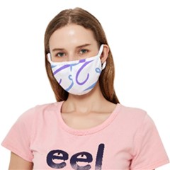 Abstract Pattern Blue And Gray T- Shirt Abstract Pattern Blue And Gray T- Shirt Crease Cloth Face Mask (Adult)