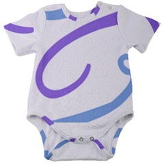 Abstract Pattern Blue And Gray T- Shirt Abstract Pattern Blue And Gray T- Shirt Baby Short Sleeve Bodysuit