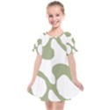 Abstract Pattern Green Swirl T- Shirt Abstract Pattern Green Swirl T- Shirt Kids  Smock Dress View1