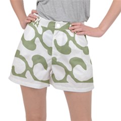 Abstract Pattern Green Swirl T- Shirt Abstract Pattern Green Swirl T- Shirt Ripstop Shorts by maxcute