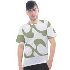 Abstract Pattern Green Swirl T- Shirt Abstract Pattern Green Swirl T- Shirt Men s Sport Top by maxcute