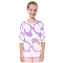 Abstract Pattern Mixed Colored Swirl T- Shirt Abstract Pattern Mixed Colored Swirl T- Shirt Kids  Quarter Sleeve Raglan Tee View1