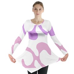 Abstract Pattern Mixed Colored Swirl T- Shirt Abstract Pattern Mixed Colored Swirl T- Shirt Long Sleeve Tunic  by maxcute