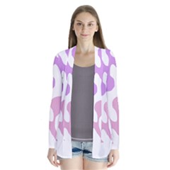 Abstract Pattern Mixed Colored Swirl T- Shirt Abstract Pattern Mixed Colored Swirl T- Shirt Drape Collar Cardigan by maxcute