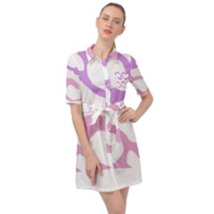 Abstract Pattern Mixed Colored Swirl T- Shirt Abstract Pattern Mixed Colored Swirl T- Shirt Belted Shirt Dress by maxcute