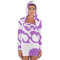 Abstract Pattern Purple Swirl T- Shirt Abstract Pattern Purple Swirl T- Shirt Long Sleeve Hooded T-shirt by maxcute