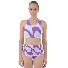 Abstract Pattern Purple Swirl T- Shirt Abstract Pattern Purple Swirl T- Shirt Racer Back Bikini Set by maxcute