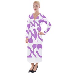 Abstract Pattern Purple Swirl T- Shirt Abstract Pattern Purple Swirl T- Shirt Velvet Maxi Wrap Dress by maxcute