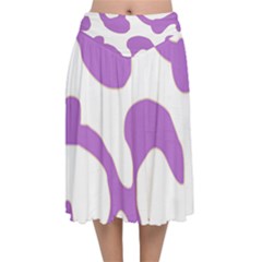 Abstract Pattern Purple Swirl T- Shirt Abstract Pattern Purple Swirl T- Shirt Velvet Flared Midi Skirt by maxcute