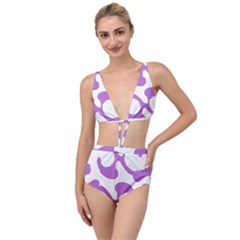 Abstract Pattern Purple Swirl T- Shirt Abstract Pattern Purple Swirl T- Shirt Tied Up Two Piece Swimsuit by maxcute